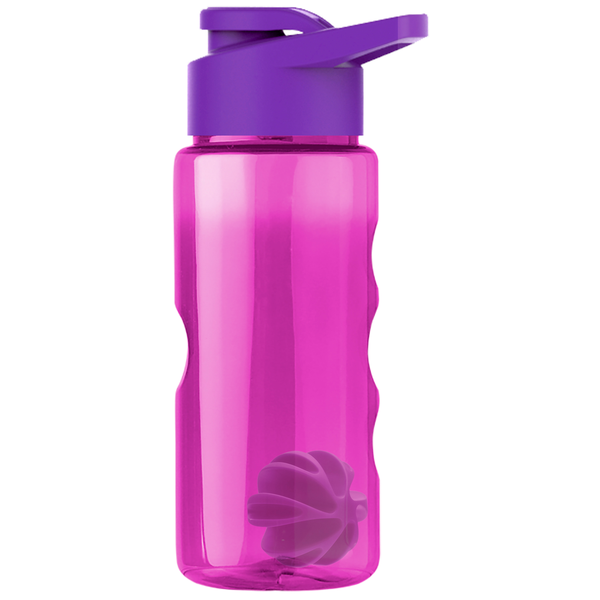 Finger Grip Shaker Tritan™ Transparent Bottle, 22oz. - Drink Thru Lid