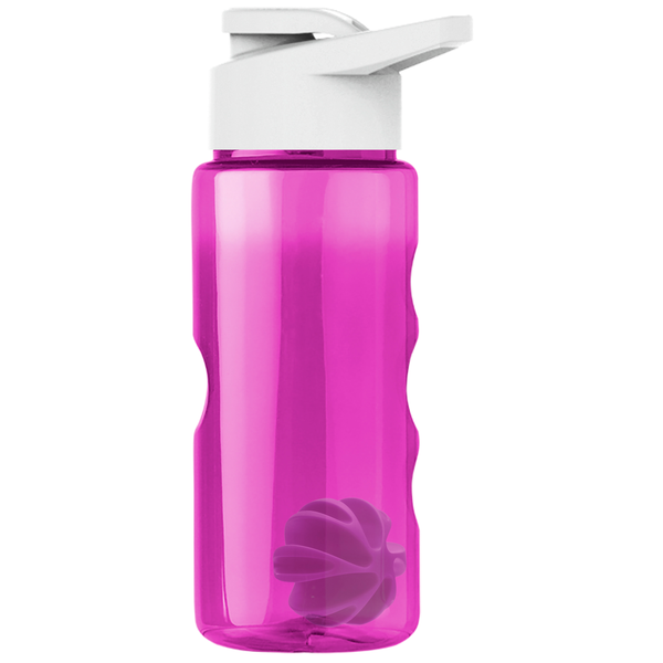 Finger Grip Shaker Tritan™ Transparent Bottle, 22oz. - Drink Thru Lid