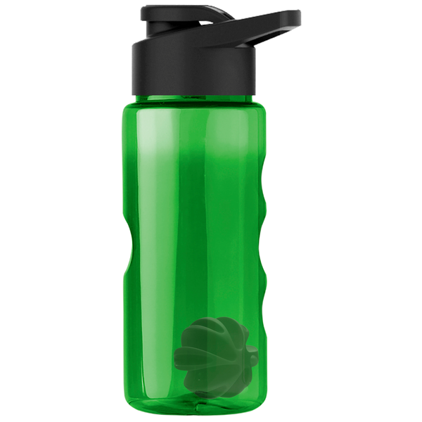 Finger Grip Shaker Tritan™ Transparent Bottle, 22oz. - Drink Thru Lid