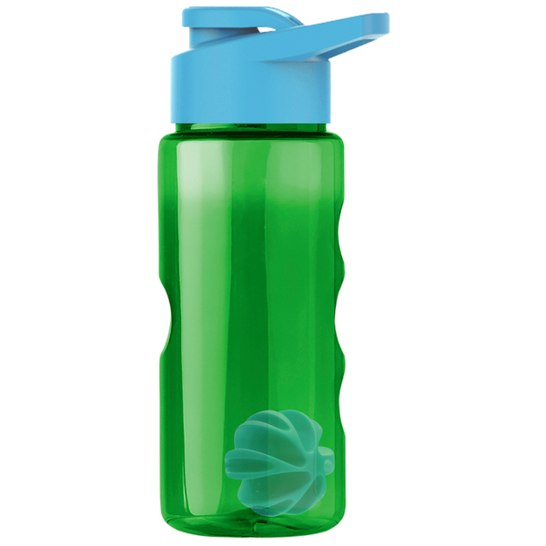 Finger Grip Shaker Tritan™ Transparent Bottle, 22oz. - Drink Thru Lid