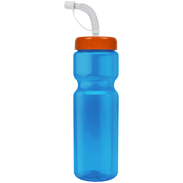 Transparent Sports Bottle, 28oz. - Straw Lid