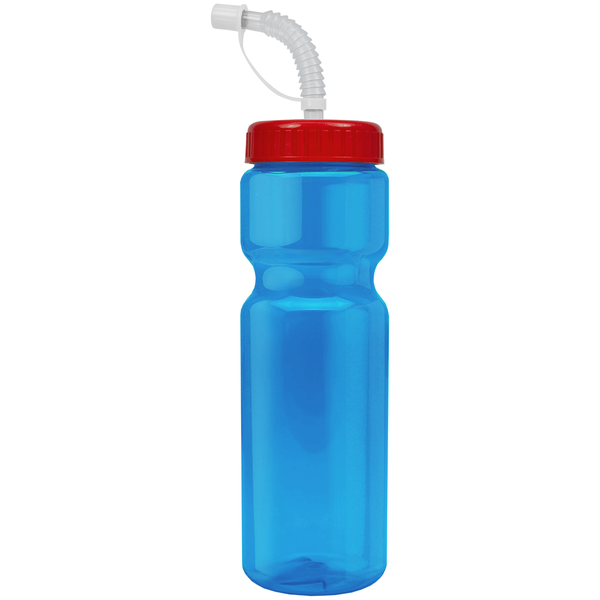 Transparent Sports Bottle, 28oz. - Straw Lid