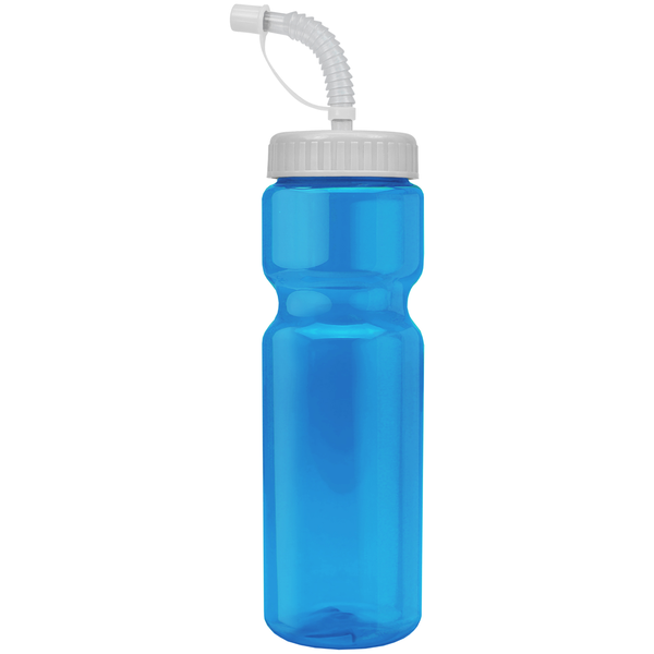 Transparent Sports Bottle, 28oz. - Straw Lid