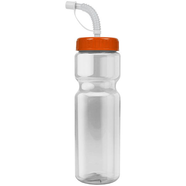 Transparent Sports Bottle, 28oz. - Straw Lid