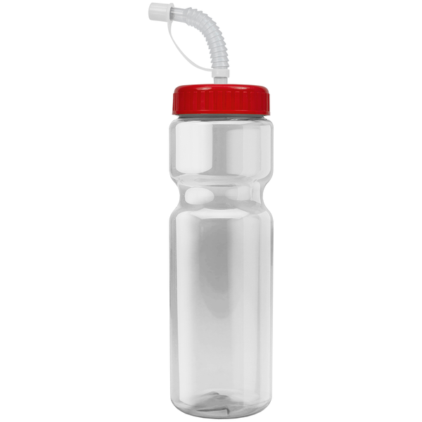 Transparent Sports Bottle, 28oz. - Straw Lid