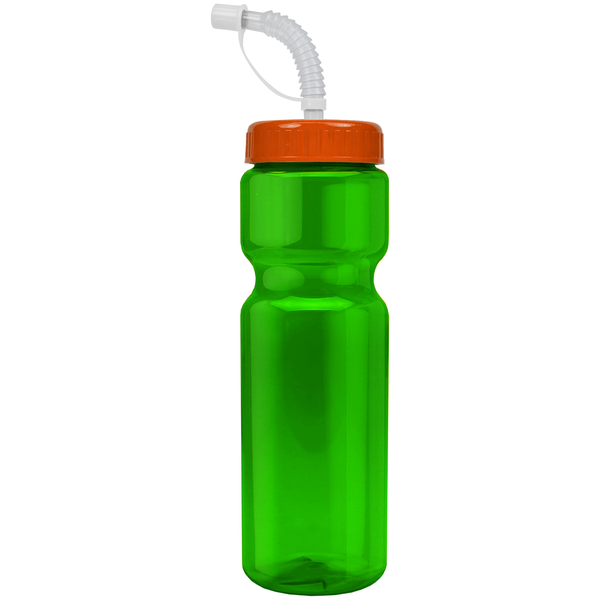 Transparent Sports Bottle, 28oz. - Straw Lid