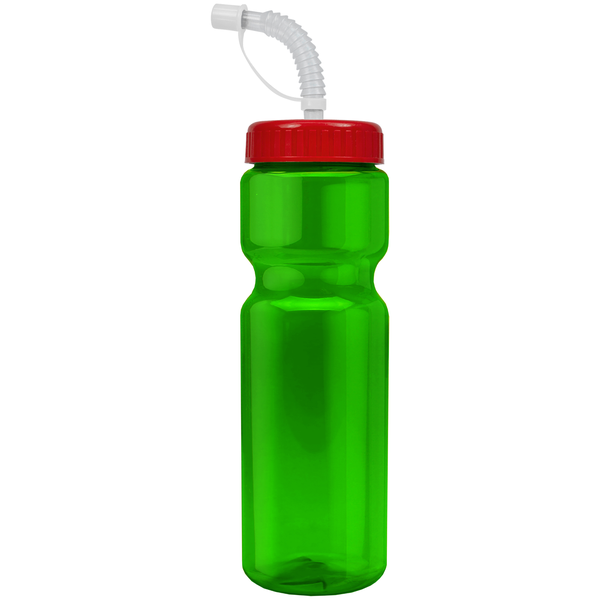 Transparent Sports Bottle, 28oz. - Straw Lid