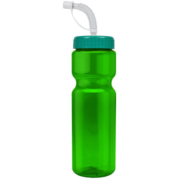 Transparent Sports Bottle, 28oz. - Straw Lid