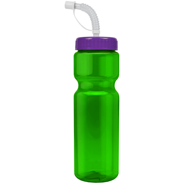 Transparent Sports Bottle, 28oz. - Straw Lid
