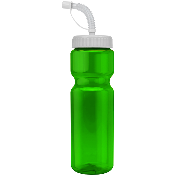 Transparent Sports Bottle, 28oz. - Straw Lid