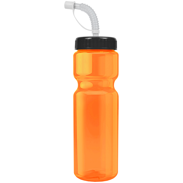 Transparent Sports Bottle, 28oz. - Straw Lid