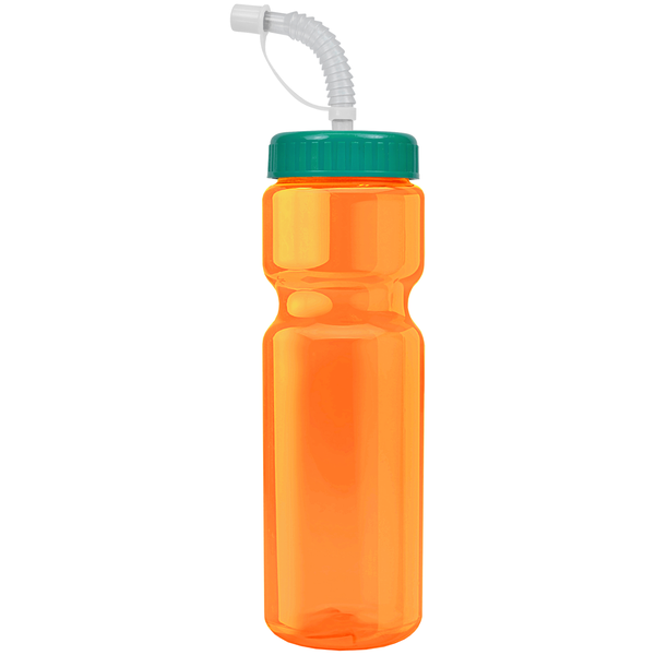 Transparent Sports Bottle, 28oz. - Straw Lid