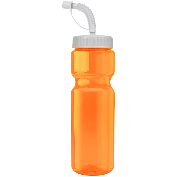 Transparent Sports Bottle, 28oz. - Straw Lid