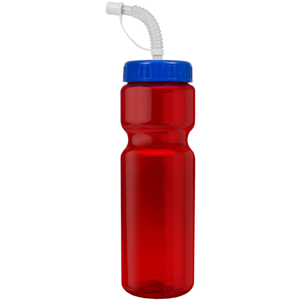 Transparent Sports Bottle, 28oz. - Straw Lid