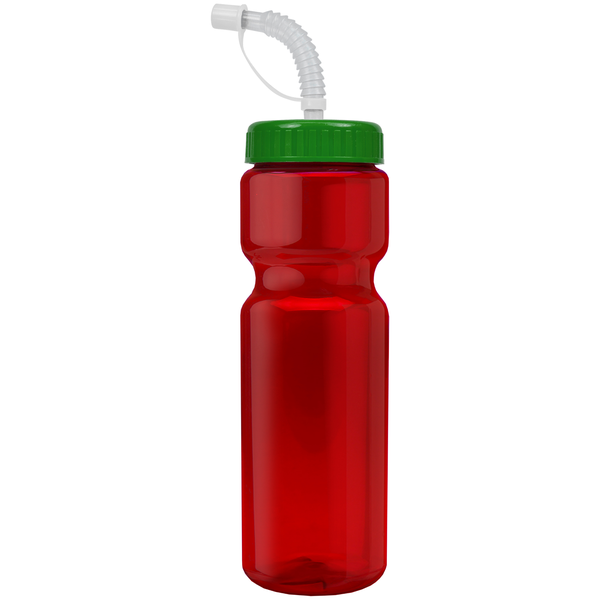Transparent Sports Bottle, 28oz. - Straw Lid