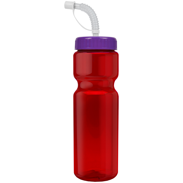 Transparent Sports Bottle, 28oz. - Straw Lid