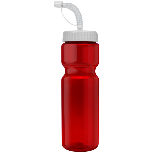 Transparent Sports Bottle, 28oz. - Straw Lid