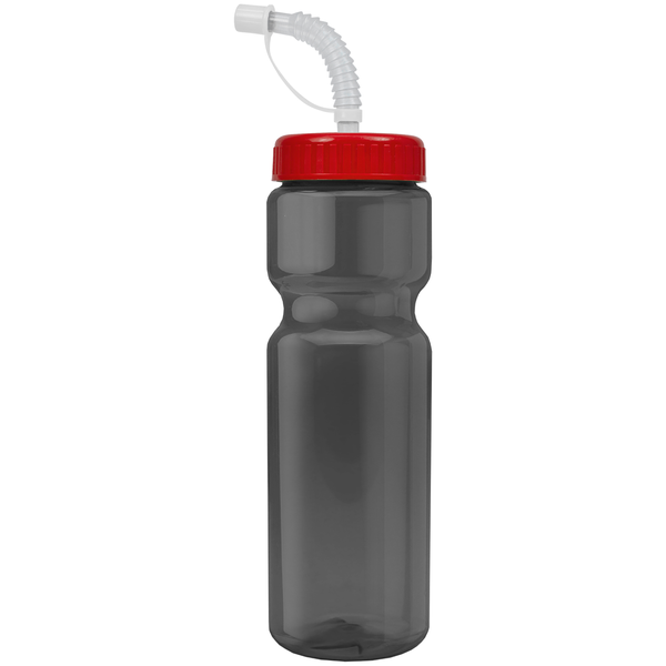 Transparent Sports Bottle, 28oz. - Straw Lid
