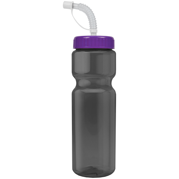 Transparent Sports Bottle, 28oz. - Straw Lid