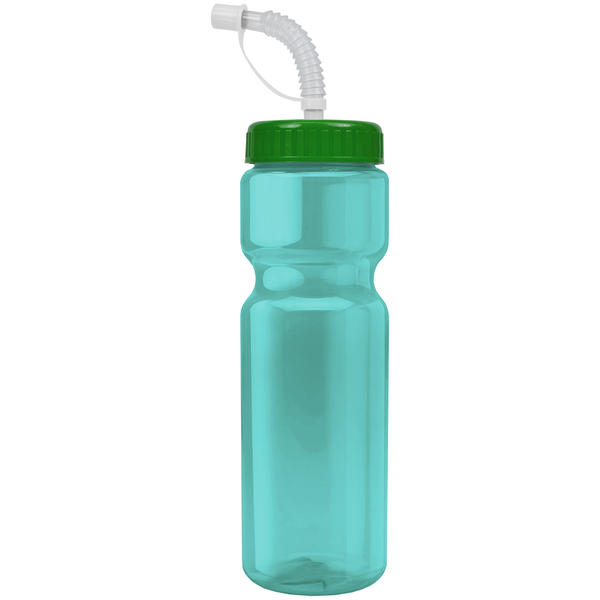 Transparent Sports Bottle, 28oz. - Straw Lid