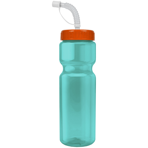 Transparent Sports Bottle, 28oz. - Straw Lid