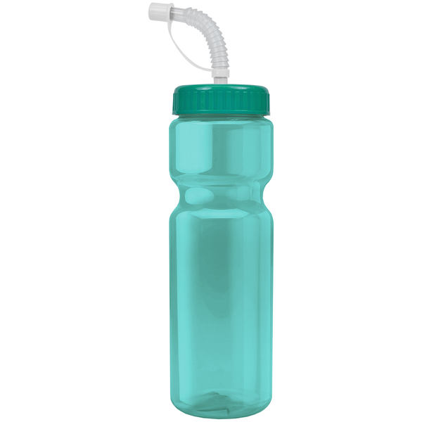 Transparent Sports Bottle, 28oz. - Straw Lid