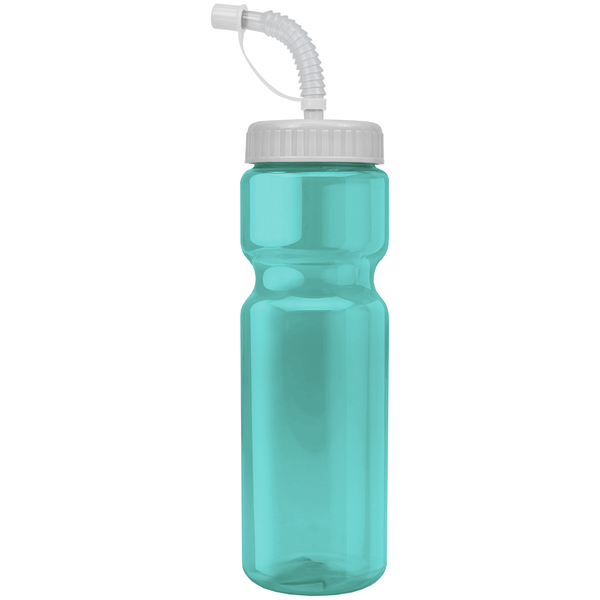 Transparent Sports Bottle, 28oz. - Straw Lid