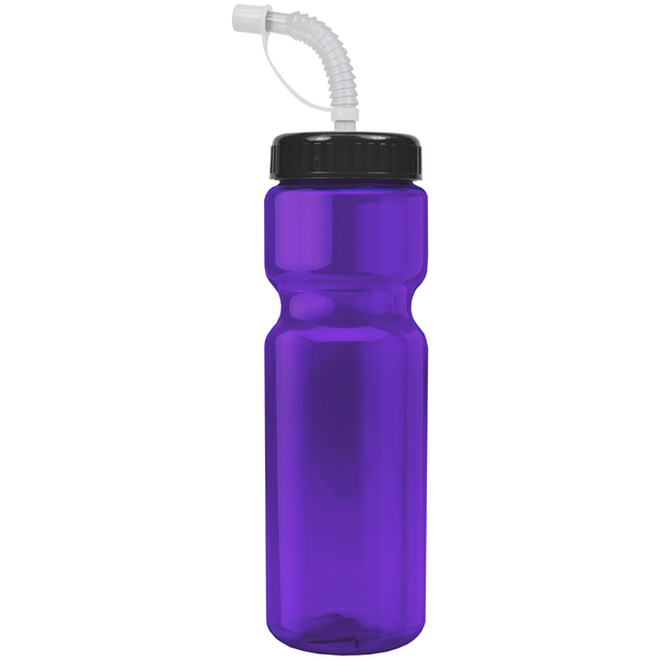 Transparent Sports Bottle, 28oz. - Straw Lid