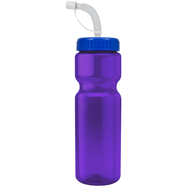 Transparent Sports Bottle, 28oz. - Straw Lid