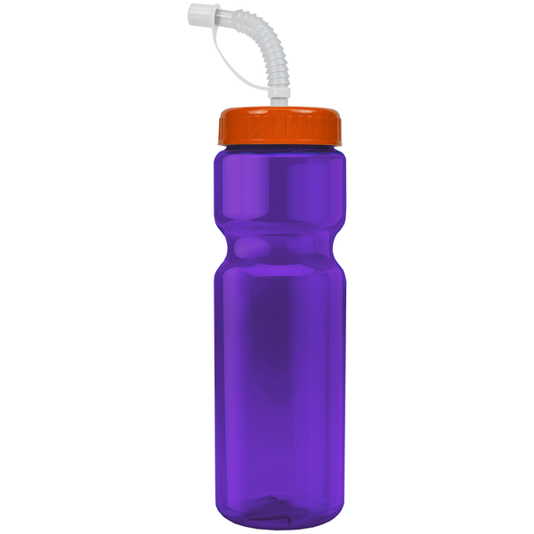 Transparent Sports Bottle, 28oz. - Straw Lid