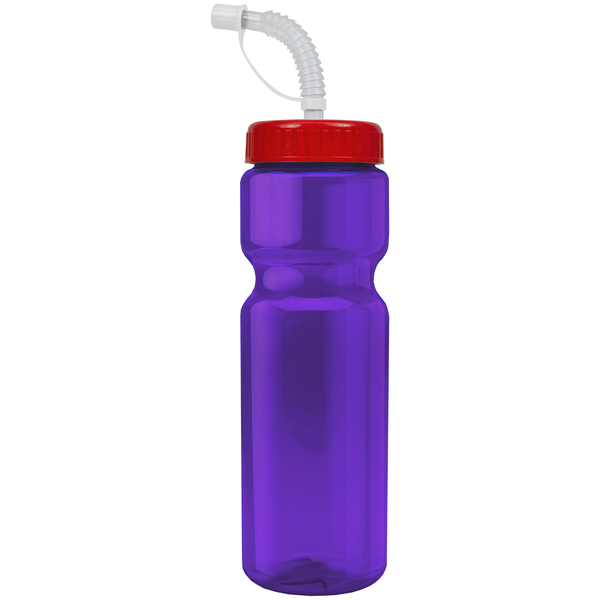Transparent Sports Bottle, 28oz. - Straw Lid