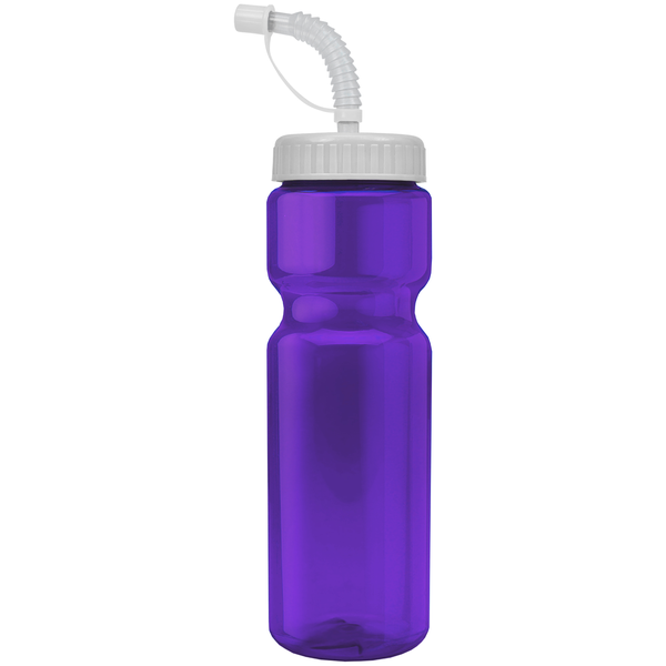 Transparent Sports Bottle, 28oz. - Straw Lid