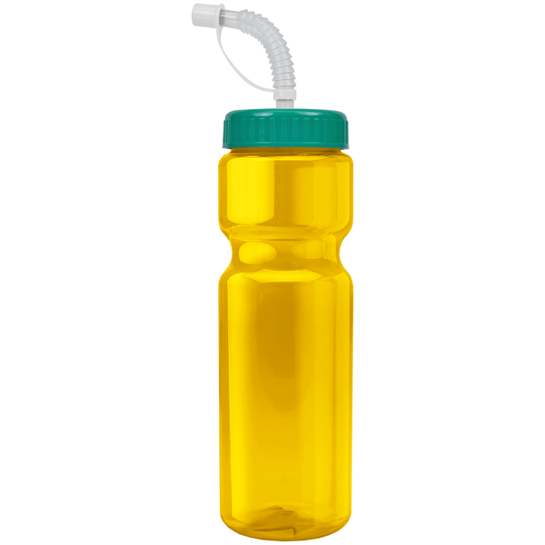 Transparent Sports Bottle, 28oz. - Straw Lid