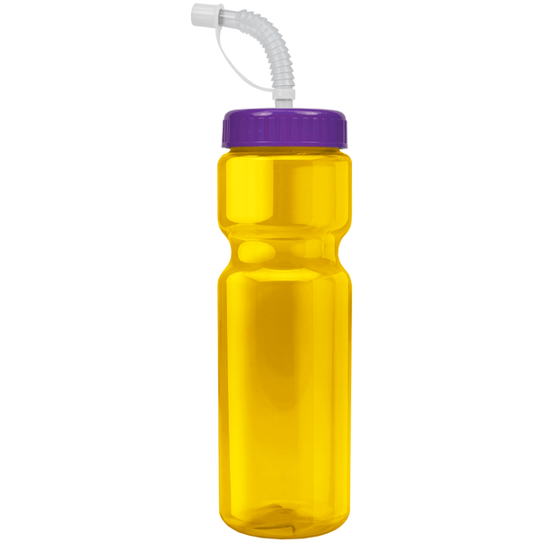 Transparent Sports Bottle, 28oz. - Straw Lid