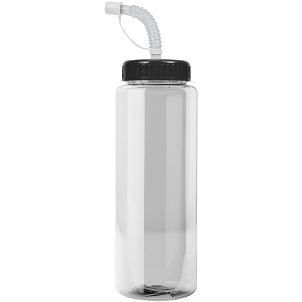Guzzler Transparent Sport Bottle, 32oz. - Straw Lid