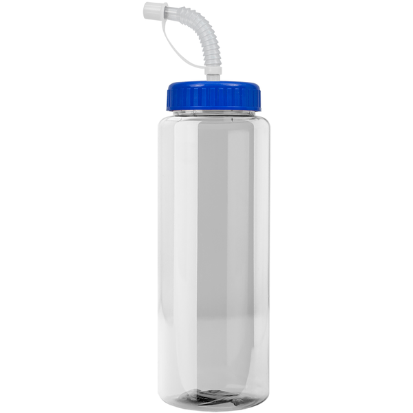 Guzzler Transparent Sport Bottle, 32oz. - Straw Lid