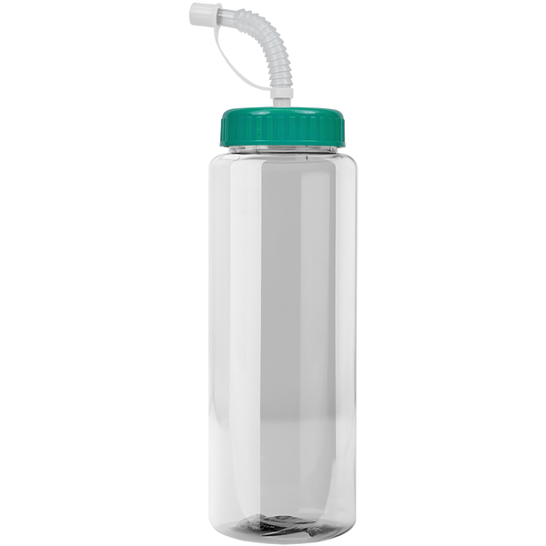 Guzzler Transparent Sport Bottle, 32oz. - Straw Lid
