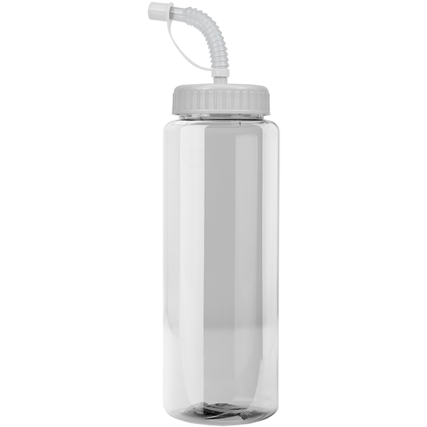 Guzzler Transparent Sport Bottle, 32oz. - Straw Lid