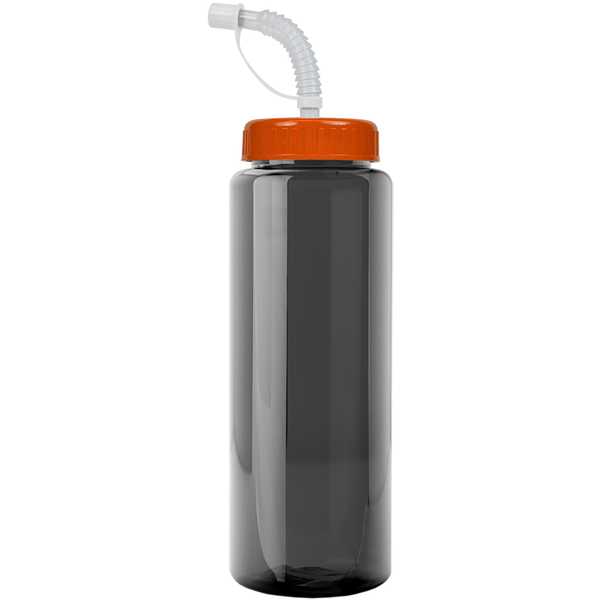 Guzzler Transparent Sport Bottle, 32oz. - Straw Lid