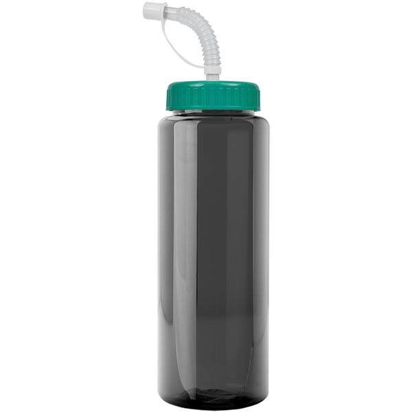 Guzzler Transparent Sport Bottle, 32oz. - Straw Lid