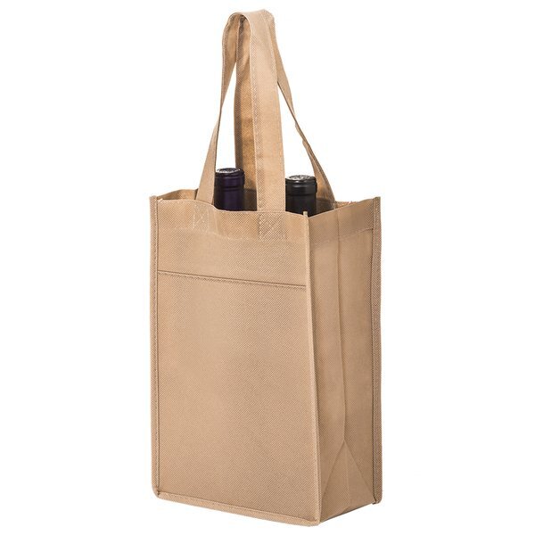 Two Bottle Non-Woven Wine Tote