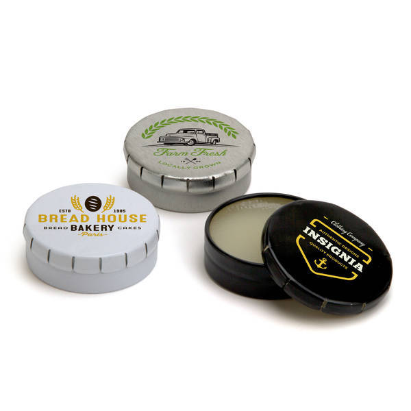 Peppermint Flavored Beeswax Lip Balm in Click Tin