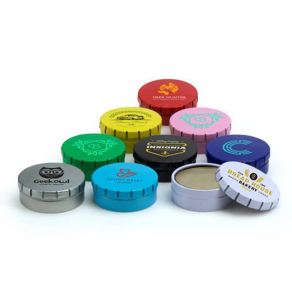 Peppermint Flavored Beeswax Lip Balm in Click Tin