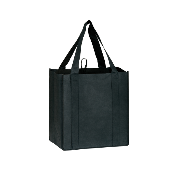 Heavy Duty Non-Woven Grocery Tote Bag w/ Poly Board Insert