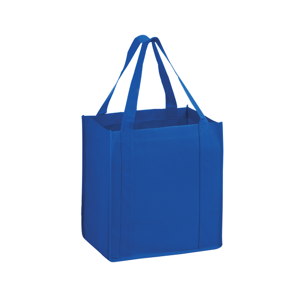 Heavy Duty Non-Woven Grocery Tote Bag w/ Poly Board Insert