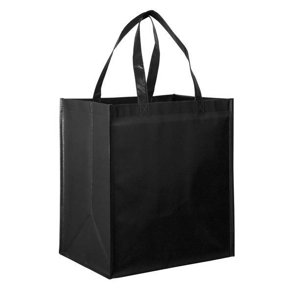 Gloss Laminated Large Designer Grocery Tote Bag with Poly Board Insert