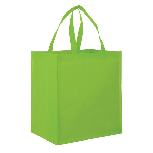 Gloss Laminated Large Designer Grocery Tote Bag with Poly Board Insert
