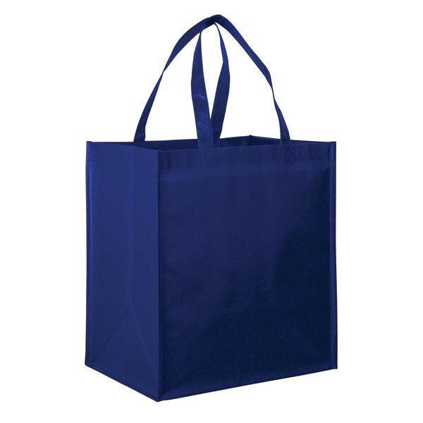 Gloss Laminated Large Designer Grocery Tote Bag with Poly Board Insert