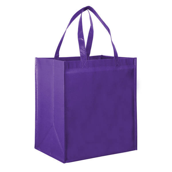 Gloss Laminated Large Designer Grocery Tote Bag with Poly Board Insert
