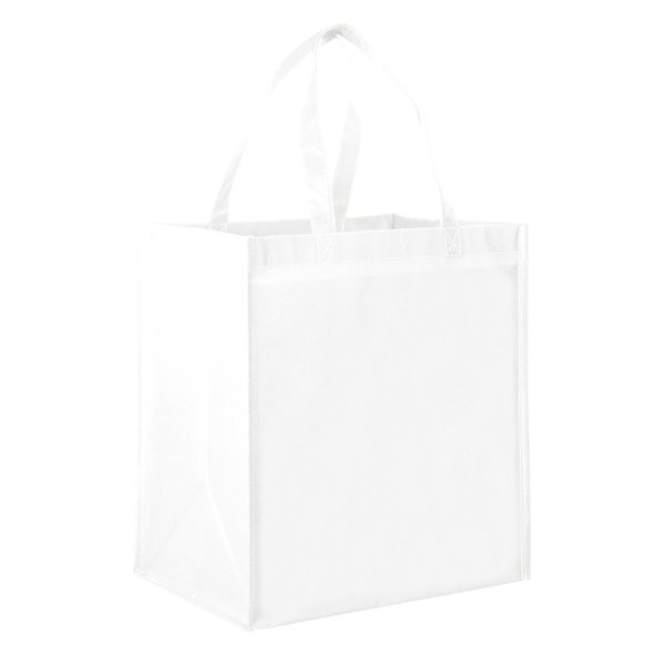 Gloss Laminated Large Designer Grocery Tote Bag with Poly Board Insert